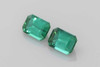 Octagon Cut Teal Tourmaline Gemstone – 2.16 Carat, Vivid Intense Green-Teal, Matched Pair