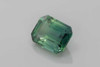 Octagon Cut Teal Sapphire Gemstone – 6.55 Carat – Medium Intense Green, GIA Certified
