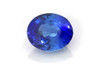 3.22 Carat Oval Blue Sapphire Gemstone, Vivid Intense, Unheated, GIA Certified