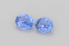 Oval Blue Sapphire Gemstone – Light – 1.45 Carat, Matched Pair