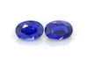 Oval Blue Sapphire Gemstone – 1.49 Carat, Vivid Intense, Matched Pair