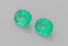 Oval Emerald Gemstone – Medium Intense Green – 2.32 Carat, Matched Pair