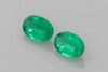 0.92 Carat Oval Emerald Gemstone – Vivid Intense Green, Matched Pair
