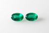 Oval Emerald Gemstone – 0.97 Carat, Medium Intense Green, Matched Pair, Zambia Origin