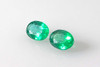 1.68 Carat Oval Emerald Gemstone – Medium Intense Green, Matched Pair