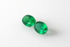 Oval Emerald Gemstone – 0.89 Carat, Vivid Rich Green, Matched Pair