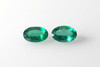 Oval Emerald Gemstone – Medium Intense Green – 0.86 Carat, Matched Pair