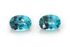 Oval Indicolite Blue Tourmaline Gemstone, 1.55 Carat – Vivid Intense Blue-Teal, Matched Pair