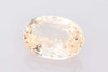 5.63 Carat Oval Peach Sapphire Gemstone, Medium Intense Orange-Pink-Peach, Unheated, GIA Certified