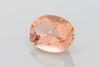 Oval Peach Morganite Gemstone – 19.15 Carat, Vivid Intense Orange-Pink-Peach