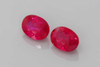 Vivid Rich Red Oval Ruby Gemstone – 2.64 Carat, GIA Certified, Matched Pair