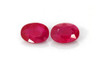 Oval Ruby Gemstone – Vivid Intense Red – 2.01 Carat, Matched Pair