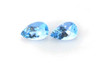 2.42 Carat Pear Shape Aquamarine Gemstone – Vivid Intense Blue, Matched Pair