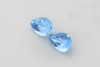 2.42 Carat Pear Shape Aquamarine Gemstone – Vivid Intense Blue, Matched Pair