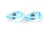 Pear Shape Aquamarine Gemstone – Vivid Intense Blue – 13.04 Carat, Matched Pair
