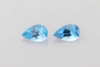 Vivid Intense Blue Pear Shape Aquamarine Gemstone – 1.4 Carat, Matched Pair