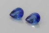 2.37 Carat Pear Shape Blue Sapphire Gemstone – Vivid Intense, Matched Pair