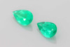 Pear Shape Emerald Gemstone – 2.79 Carat, Vivid Rich Green, Matched Pair