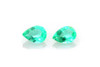 Pear Shape Emerald Gemstone – 0.25 Carat – Medium Intense Green, Matched Pair