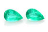 1.53 Carat Pear Shape Emerald Gemstone – Vivid Rich Green, Matched Pair