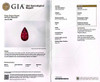 Pear Shape Ruby Gemstone 1.02 Carat Vivid Intense