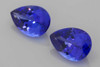 Pear Shape Tanzanite Gemstone – 8.07 Carat, Vivid Intense Blue, Matched Pair