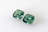 1.54 Carat Rectangular Cushion Teal Sapphire Gemstone – Vivid Rich Green-Teal, Matched Pair