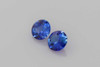 0.54 Carat Round Blue Sapphire Gemstone – Vivid Intense, Matched Pair