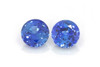 Vivid Intense Round Blue Sapphire Gemstone – 2.27 Carat, Matched Pair