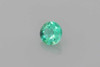 0.25 Carat Round Emerald Gemstone, Medium Light Green