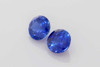 Round Blue Sapphire Gemstone, 6.18 Carat – Vivid Intense, GRS Certified, Matched Pair