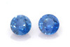 Round Blue Sapphire Gemstone – 1.22 Carat – Medium Light Blue-Teal, Matched Pair