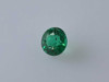 Round Emerald Gemstone 0.31 Carat Vivid Intense