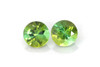 Round Green Tourmaline Gemstone – Vivid Intense – 1.94 Carat, Matched Pair