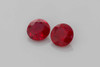 1.2 Carat Round Ruby Gemstone – Vivid Intense Red, Matched Pair