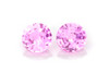 Round Pink Sapphire Gemstone – Vivid Intense – 1.2 Carat, Matched Pair