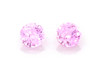 1.27 Carat Round Pink Sapphire Gemstone, Vivid Intense, Matched Pair