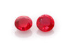 Round Ruby Gemstone – Vivid Intense Red – 1.48 Carat, Matched Pair