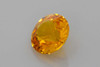 4.07 Carat Round Yellow Sapphire Gemstone – Deep Orange, GIA Certified