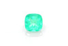 1.55 Carat Square Cushion Emerald Gemstone, Medium Light Green