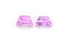 Vivid Intense Trapezoid Purple Sapphire Gemstone – 0.36 Carat, Matched Pair