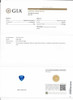 2.09 Carat Trillion Blue Sapphire Gemstone, Vivid Intense, GIA Certified