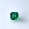 1.22 Carat Asscher Cut Emerald Gemstone, Medium Intense Green, Unoiled, GIA Certified
