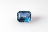 Vivid Intense Blue-Teal Octagon Cut Teal Sapphire Gemstone – 1.67 Carat, GIA Certified