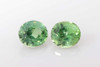 Oval Green Sapphire Gemstone – 2.2 Carat – Medium Intense, Matched Pair