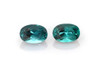 Vivid Intense Green-Teal Oval Teal Tourmaline Gemstone – 1.16 Carat, Matched Pair