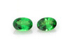 Oval Tsavorite Gemstone – Vivid Intense Green – 0.93 Carat, Unheated, Matched Pair