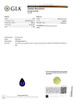 5.07 Carat Pear Shape Blue Sapphire Gemstone, Vivid Intense, GIA Certified
