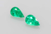 Vivid Intense Green Pear Shape Emerald Gemstone – 0.18 Carat, Matched Pair