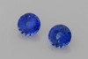 Round Blue Sapphire Gemstone – 0.64 Carat, Vivid Rich, Matched Pair